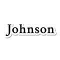 Johnson die-cut sticker