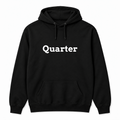 Quarter Hoodie in black