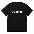 Quarter T-Shirt in black