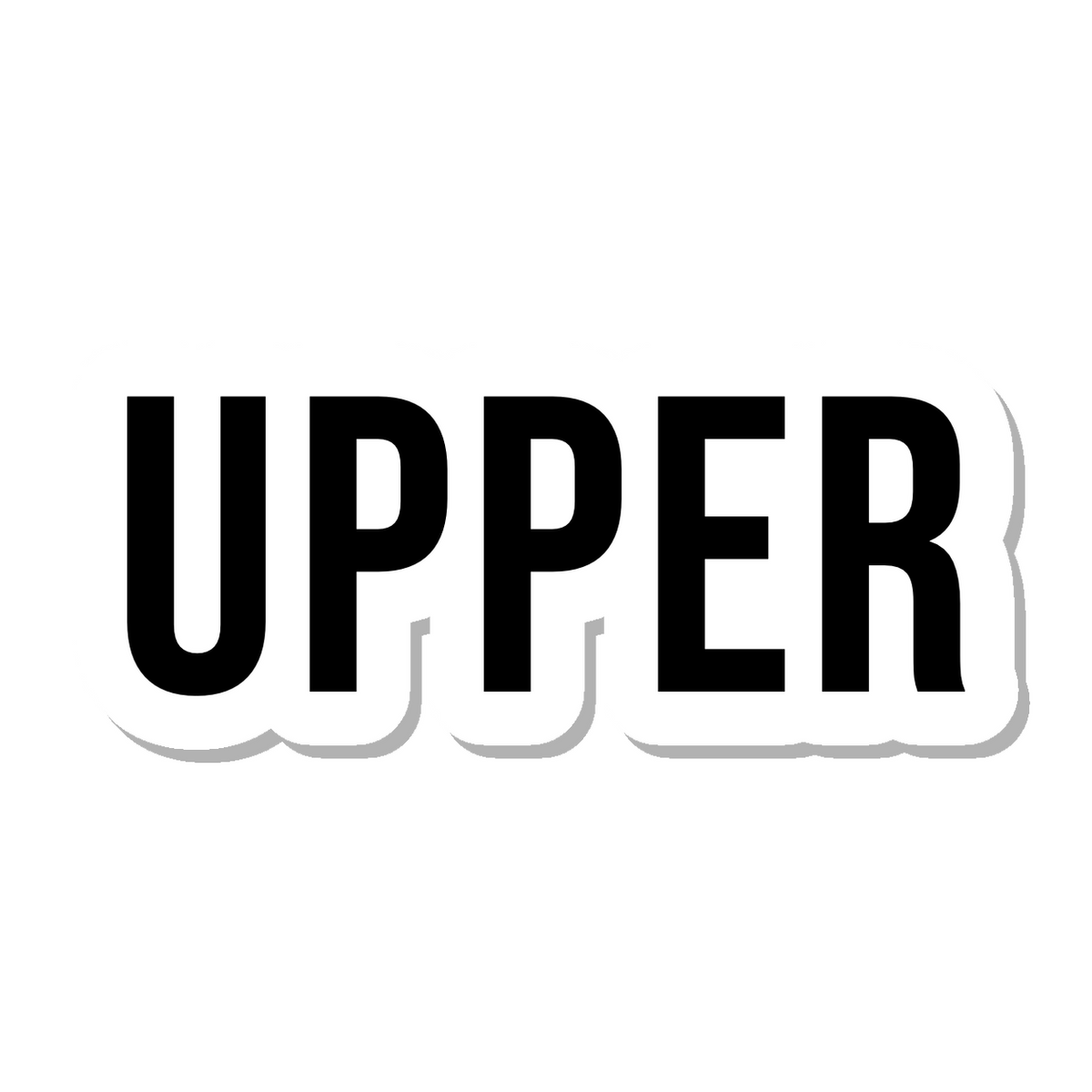 Upper die-cut sticker