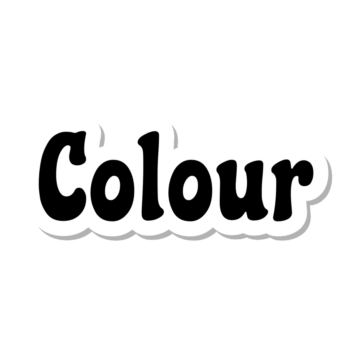 Colour die-cut sticker