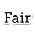 Fair die-cut sticker