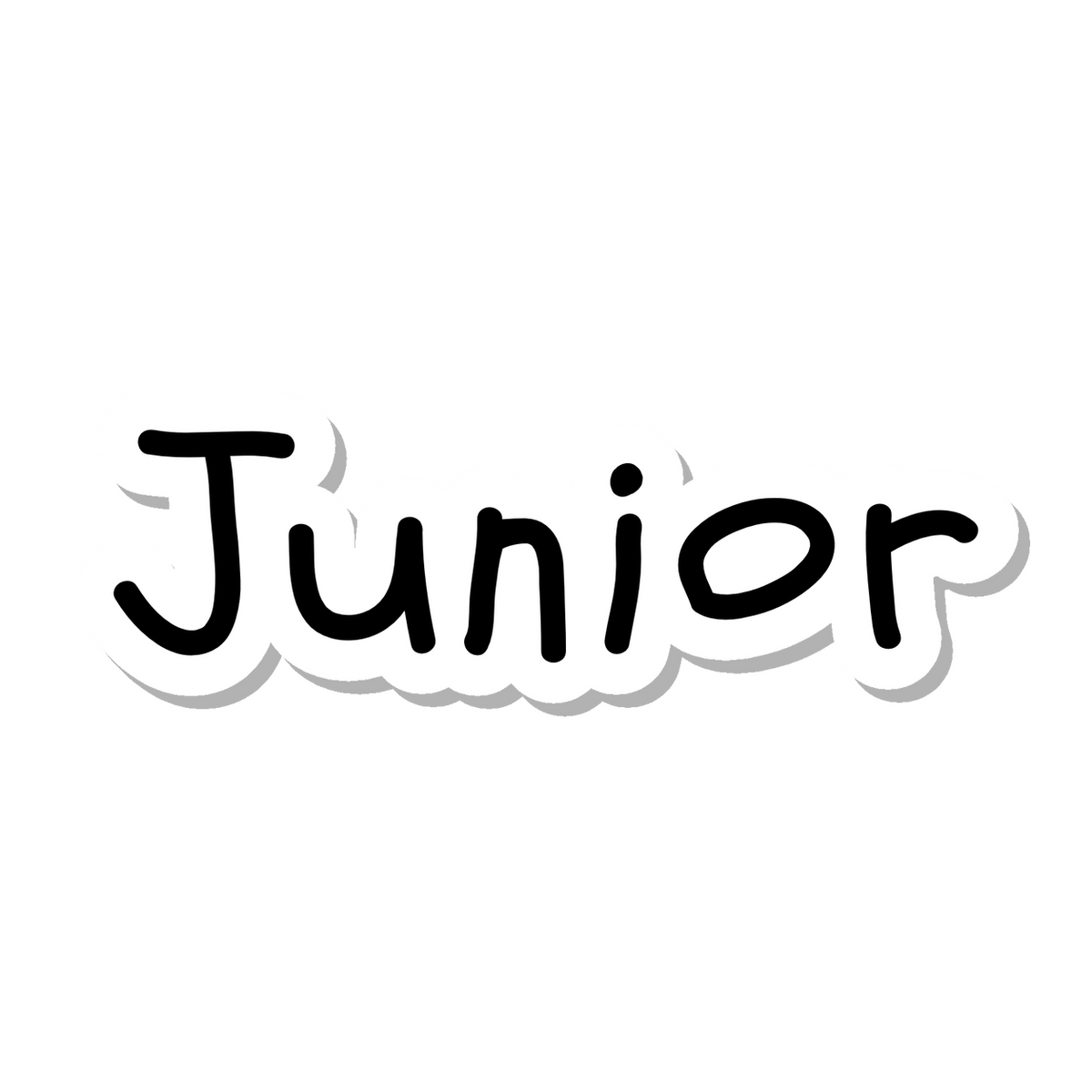 Junior die-cut sticker