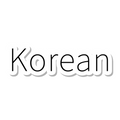 Korean die-cut sticker