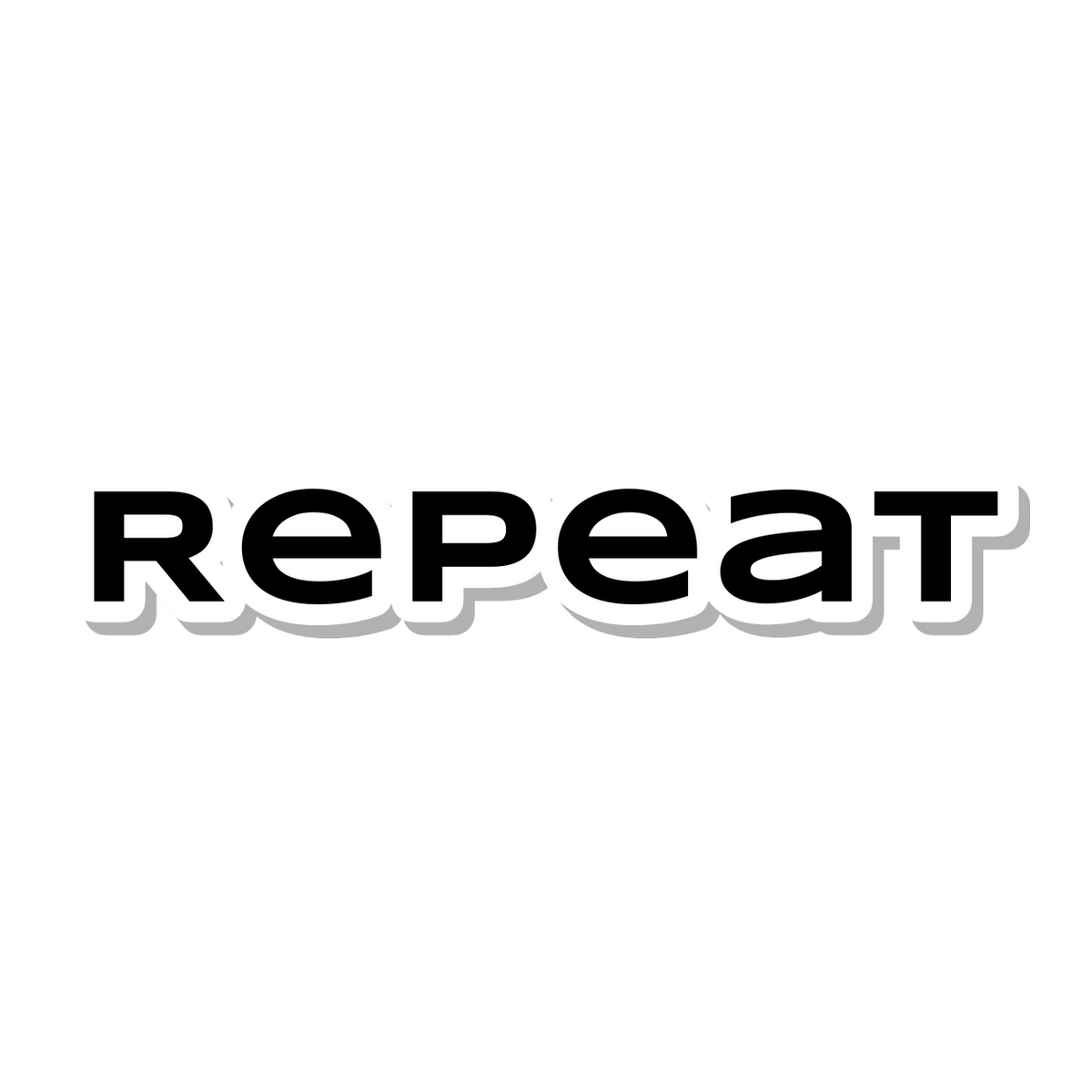 Repeat die-cut sticker