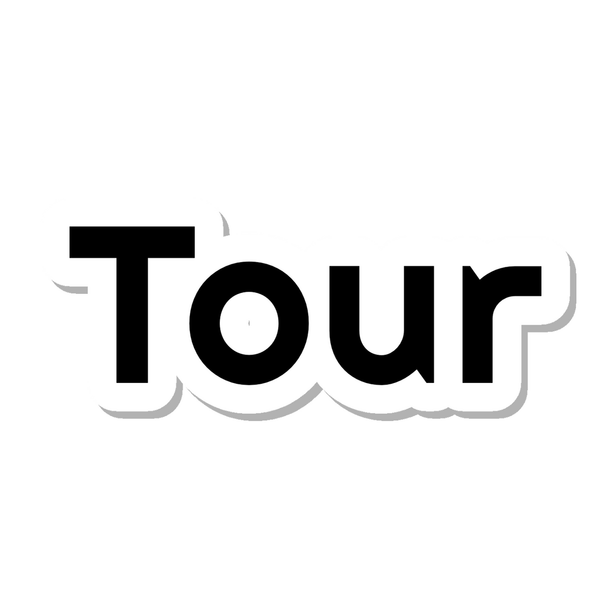 Tour die-cut sticker