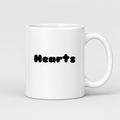 Hearts Mug in white