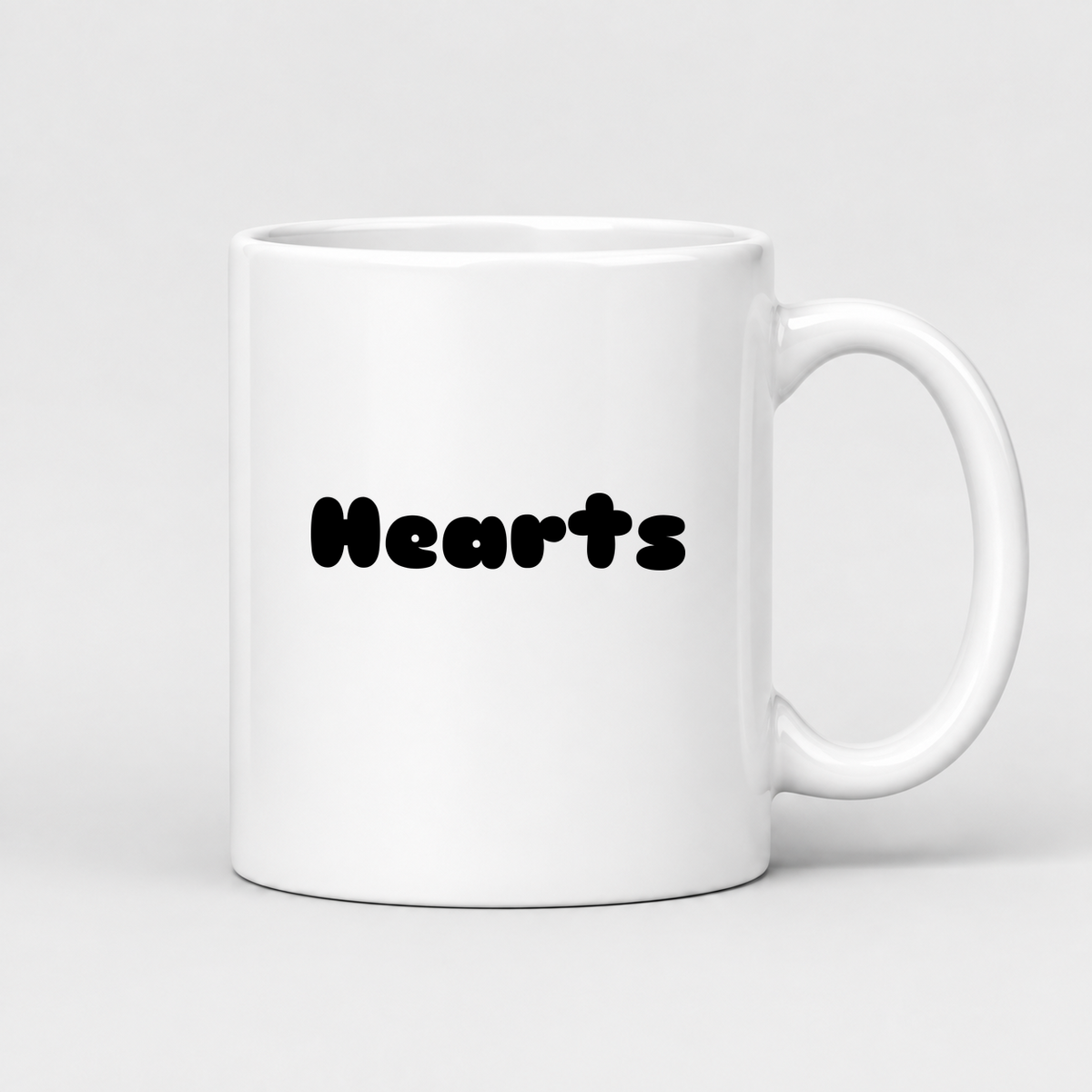 Hearts Mug in white