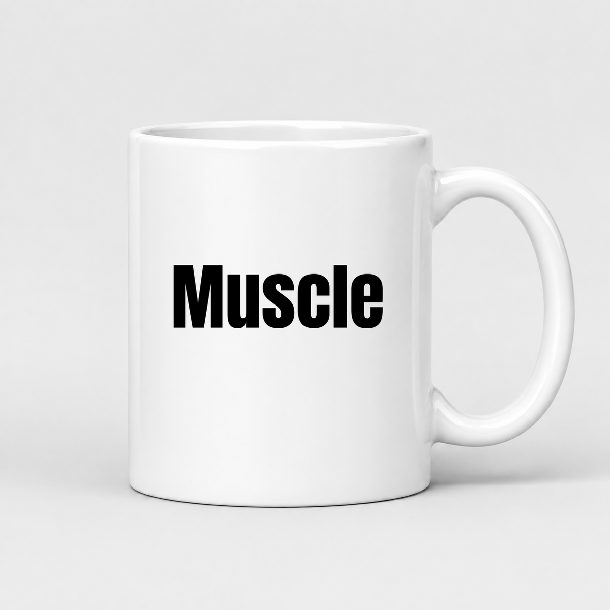 Muscle Mug in white