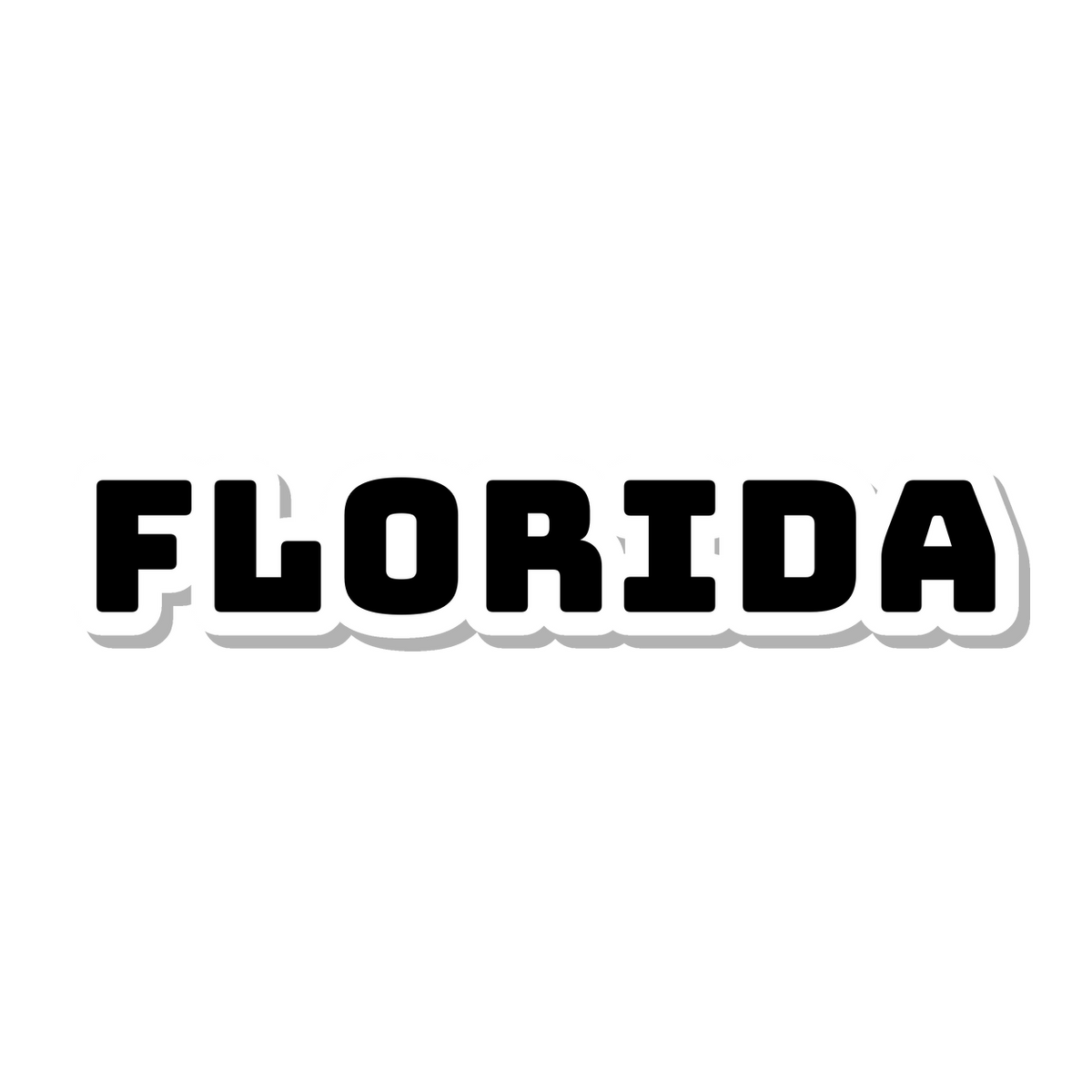 Florida die-cut sticker