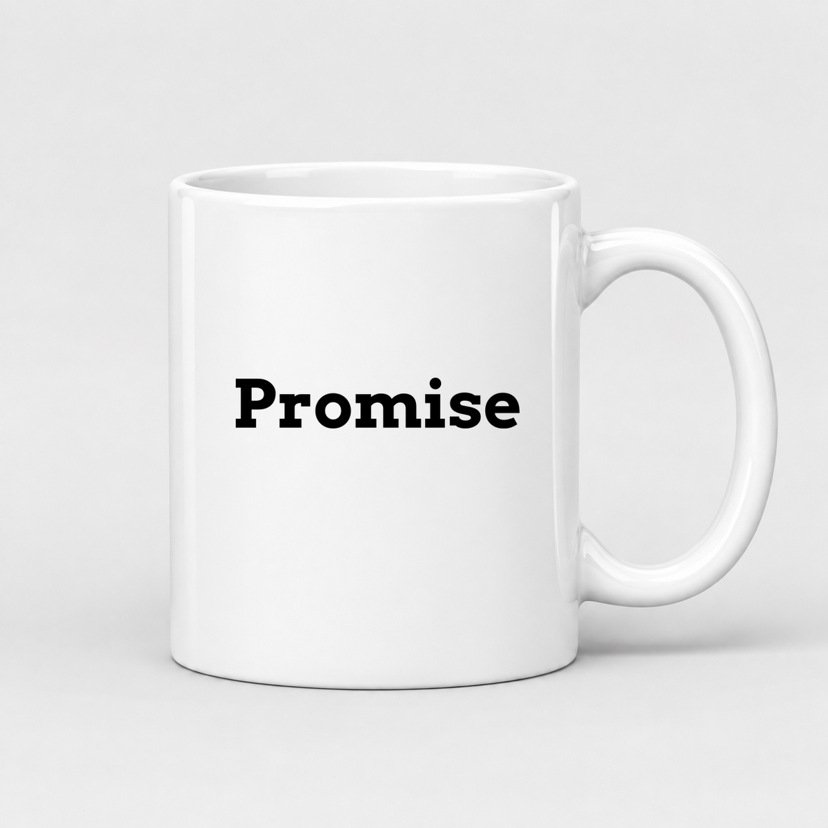 Promise Mug in white