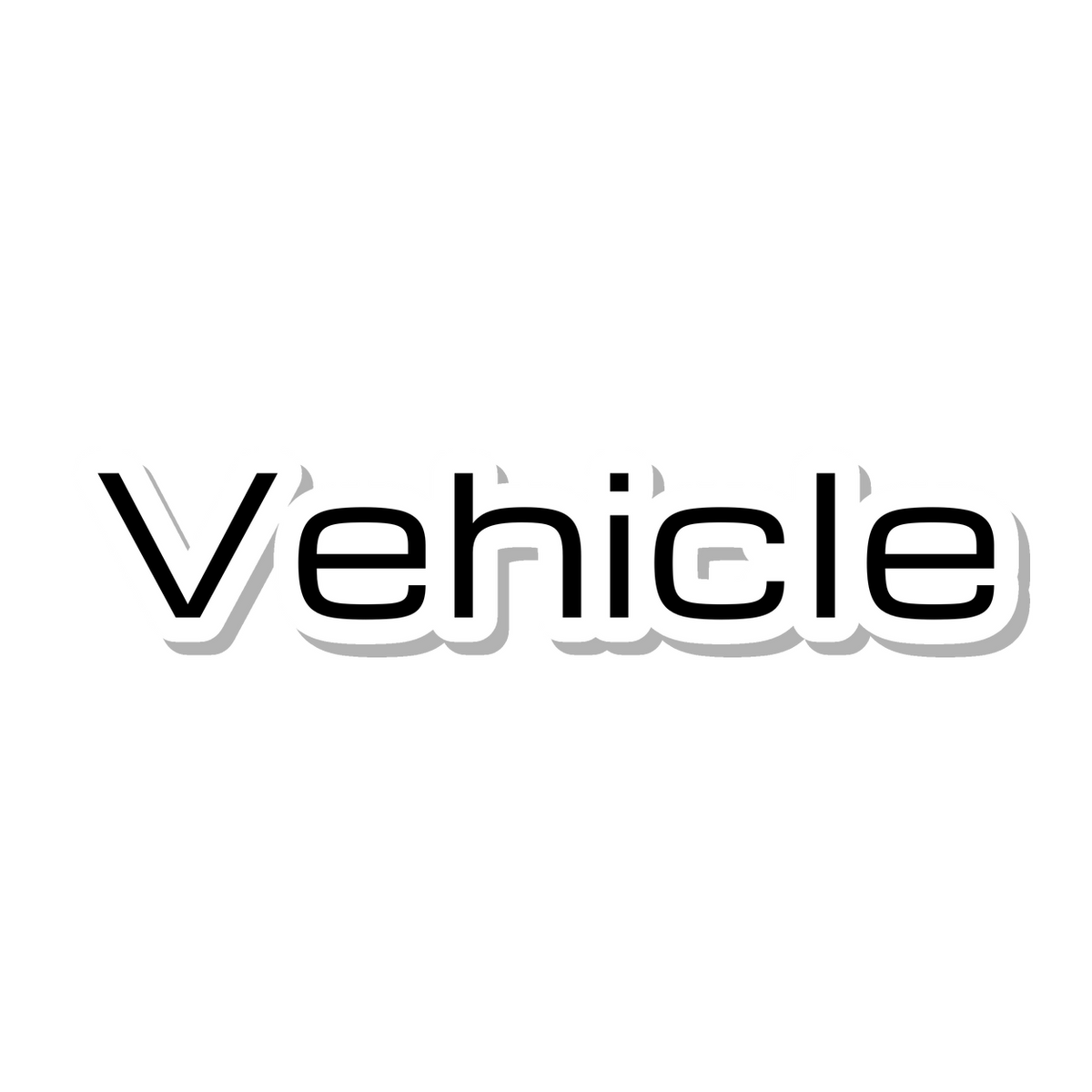 Vehicle die-cut sticker