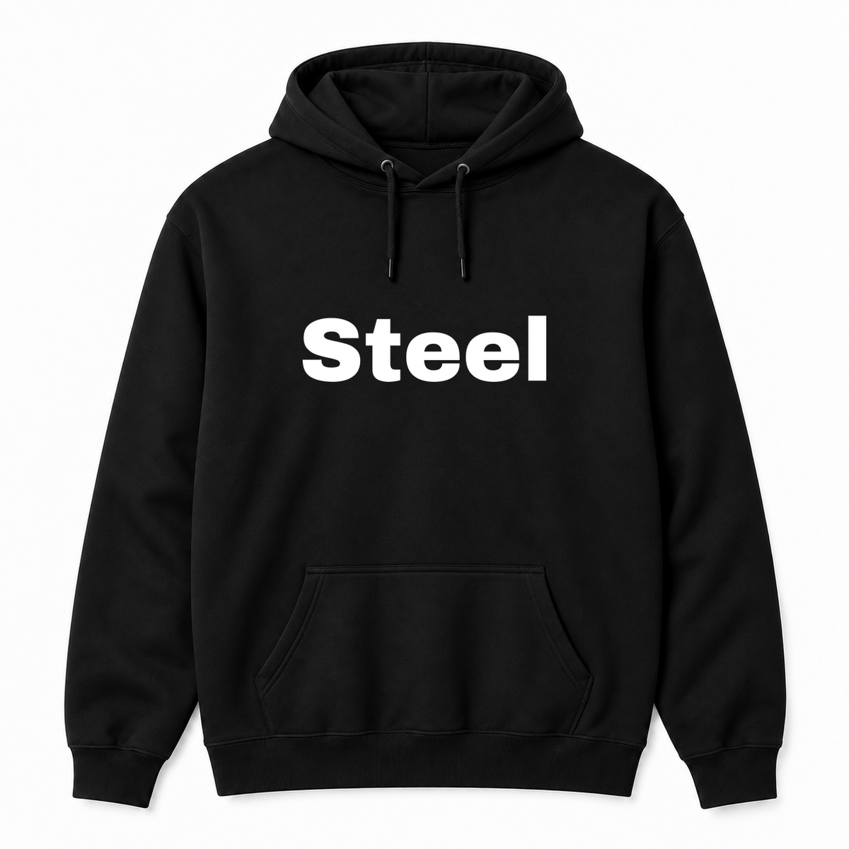 Steel Hoodie in black