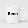 Seen Mug in white