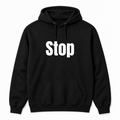 Stop Hoodie in black