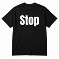 Stop T-Shirt in black