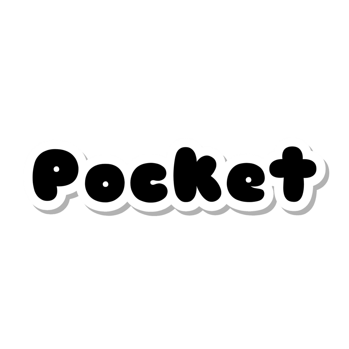 Pocket die-cut sticker