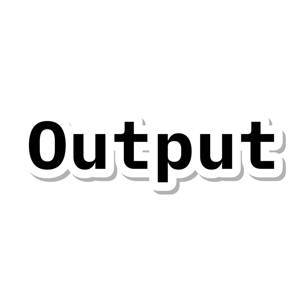 Output die-cut sticker