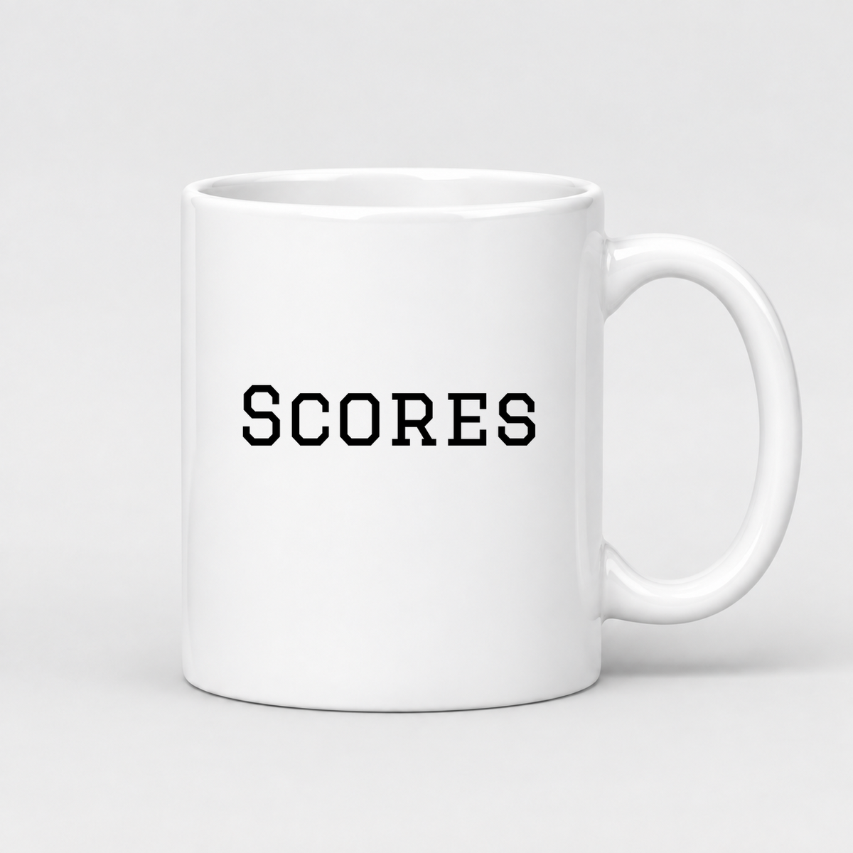 Scores Mug in white