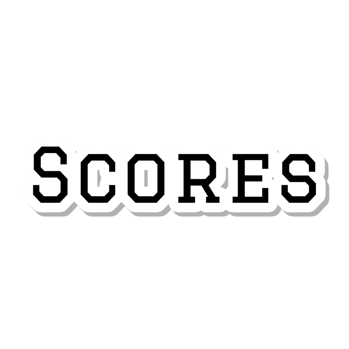 Scores die-cut sticker