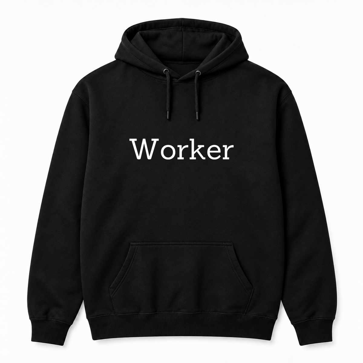 Worker Hoodie in black