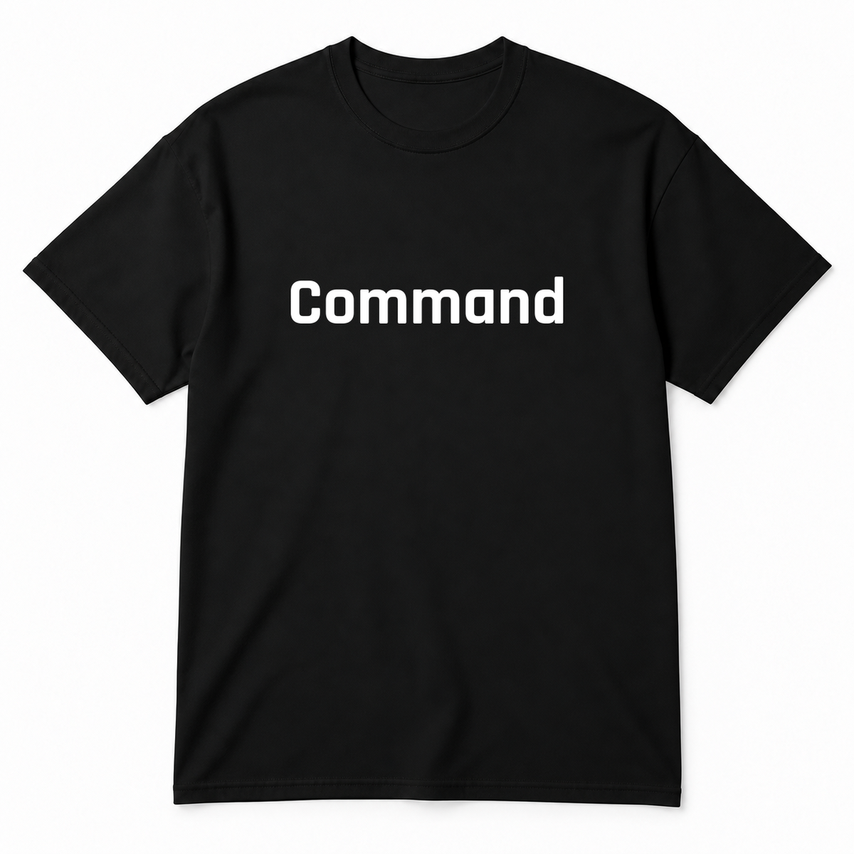 Command T-Shirt in black