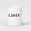 Limit Mug in white