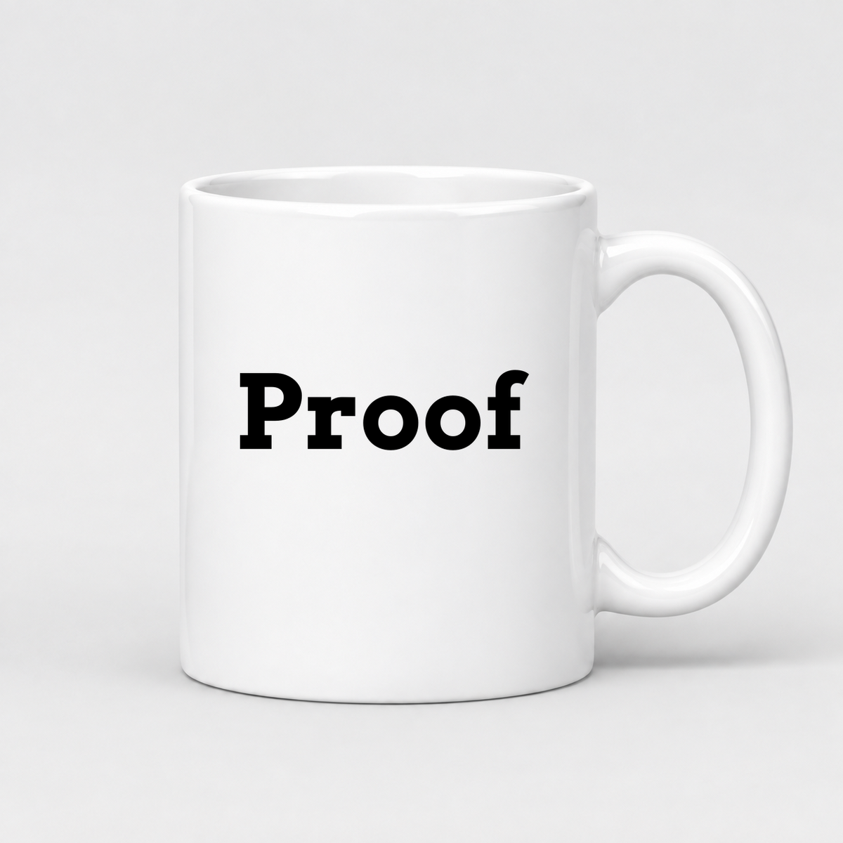 Proof Mug in white