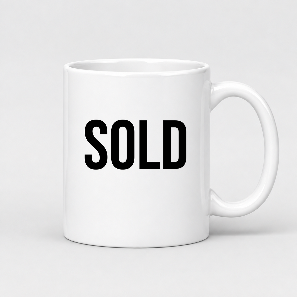 Sold Mug in white