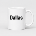 Dallas Mug in white