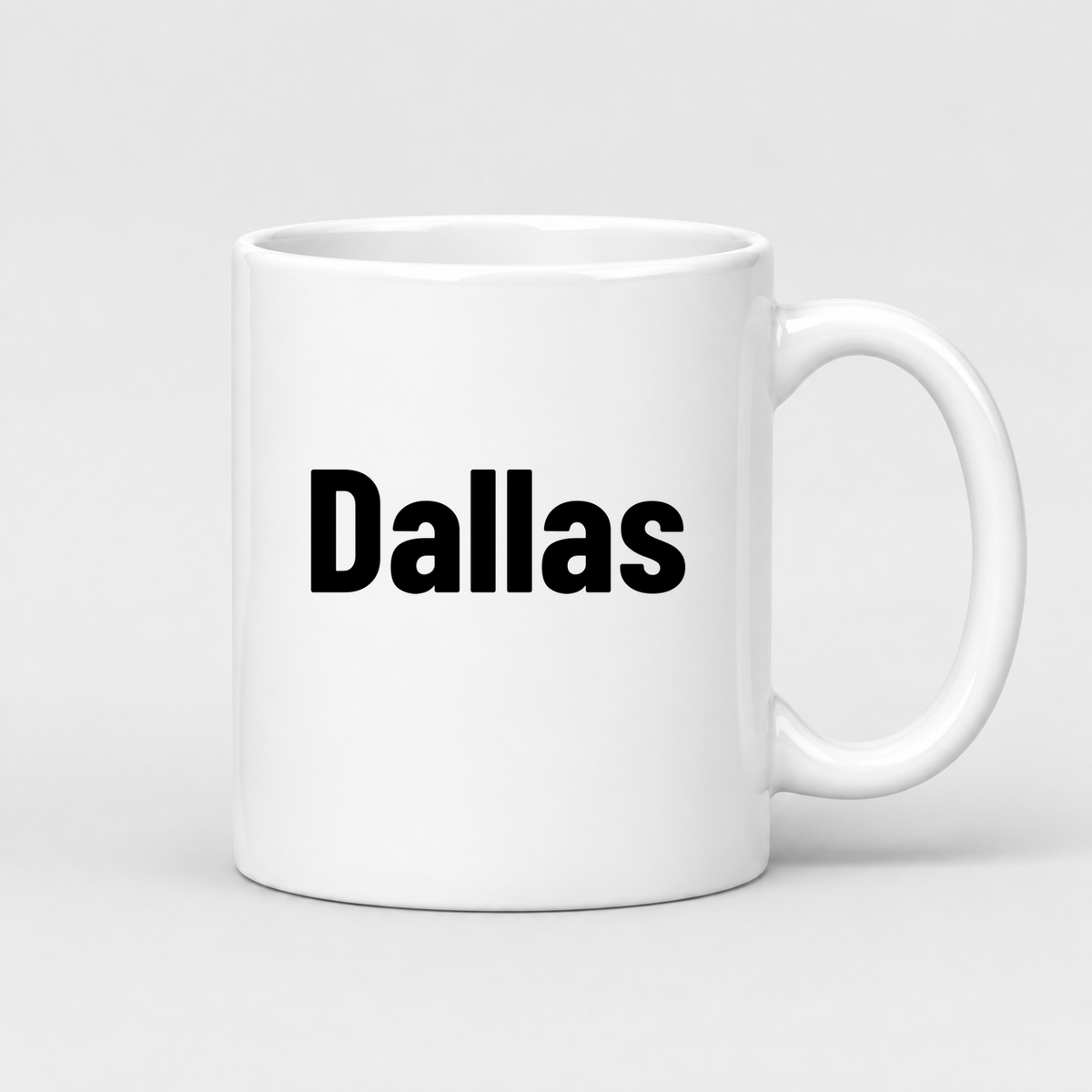 Dallas Mug in white