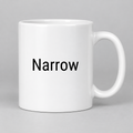 Narrow Mug in white
