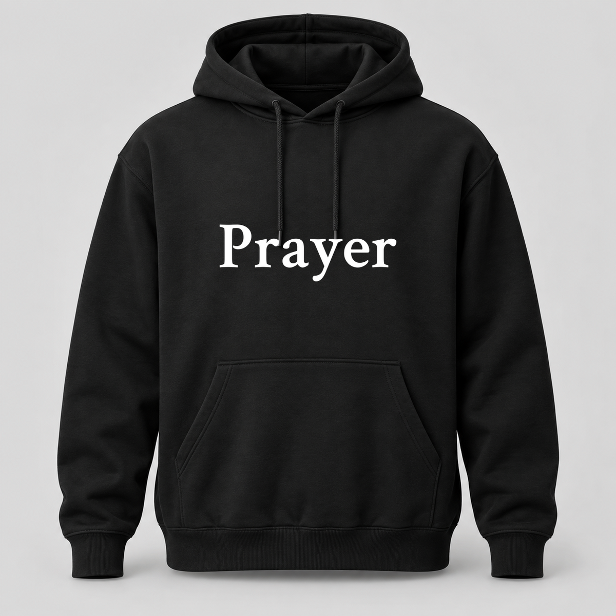 Prayer Hoodie in black