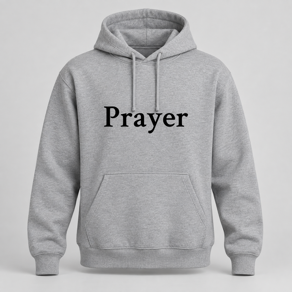 Prayer Hoodie in gray
