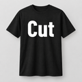 Cut T-Shirt in black