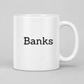Banks Mug in white