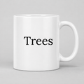 Trees Mug in white
