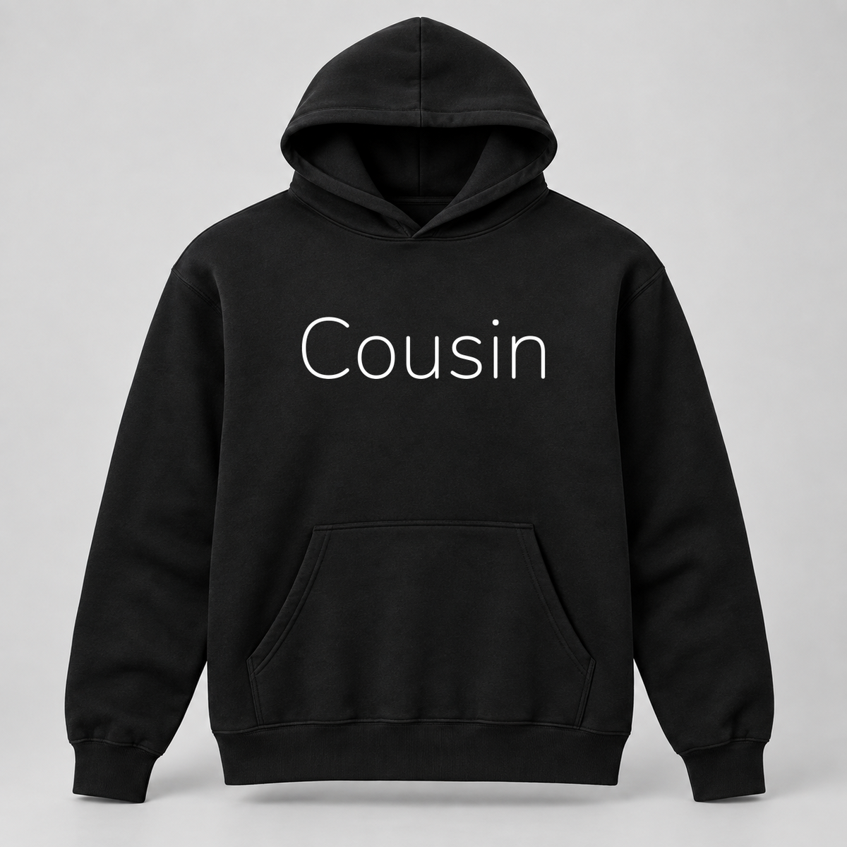 Cousin Hoodie in black