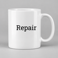 Repair Mug in white