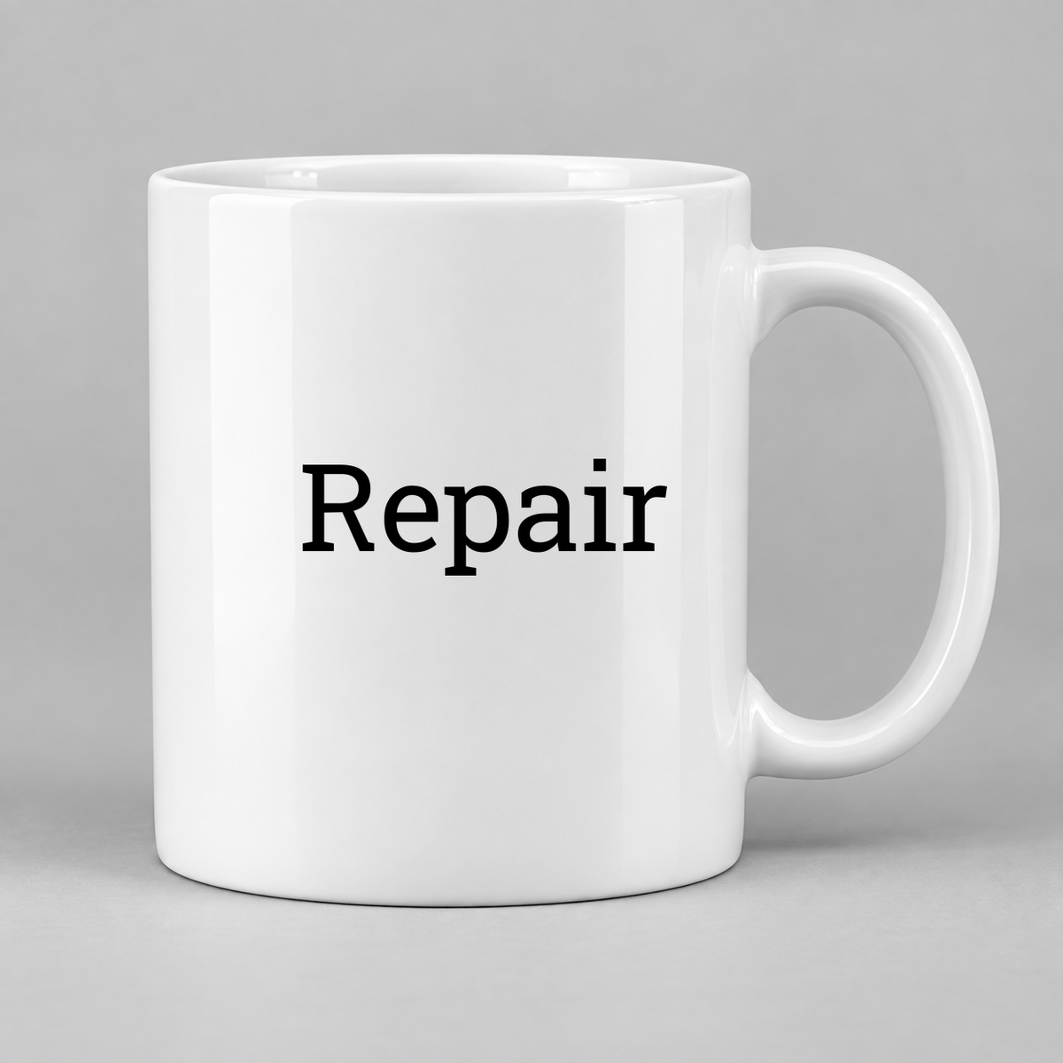 Repair Mug in white