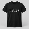 Titles T-Shirt in black