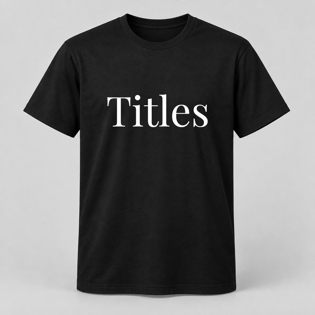 Titles T-Shirt in black