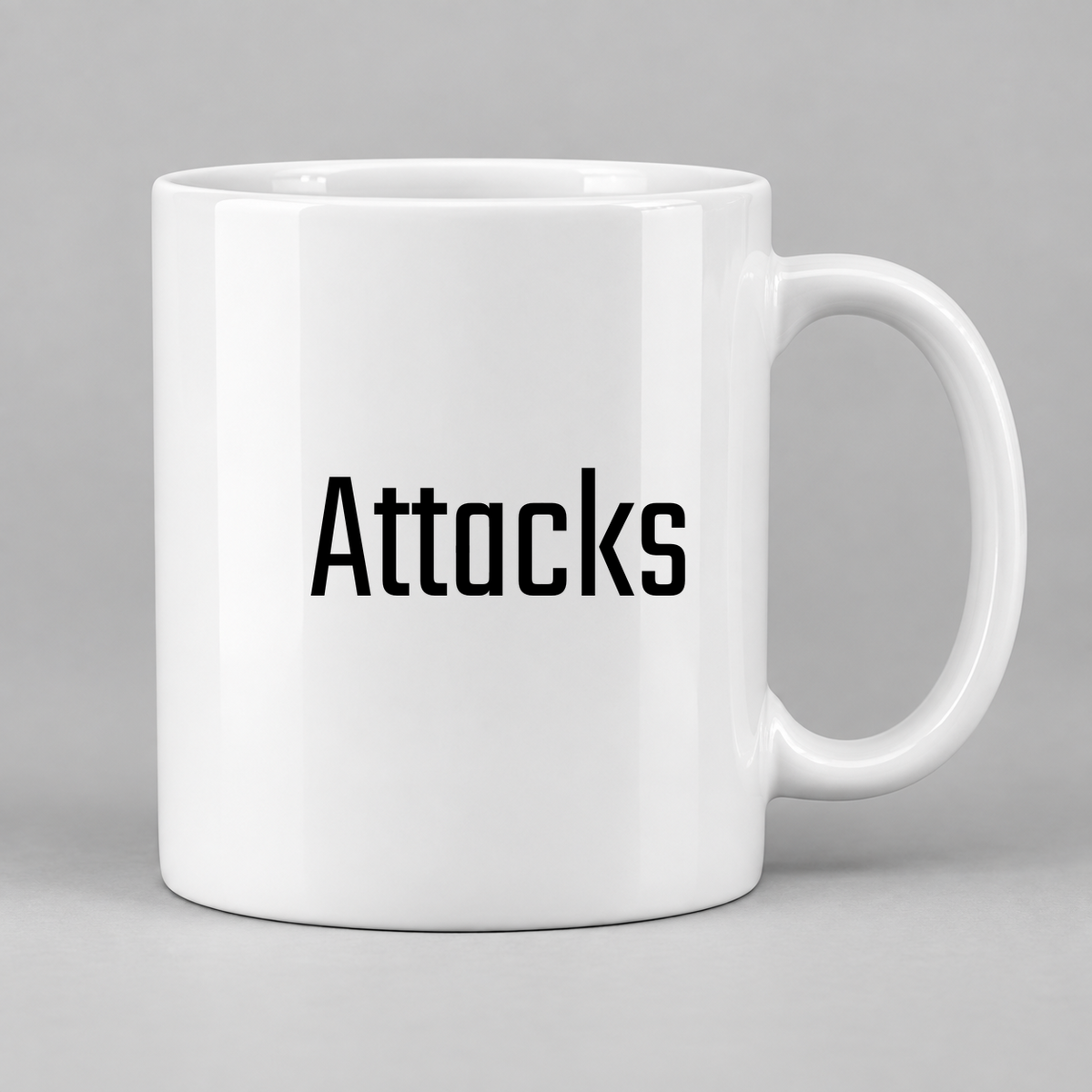 Attacks Mug in white