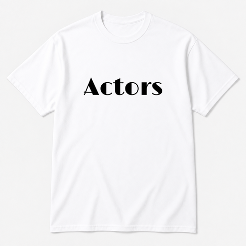 Actors T-Shirt in white