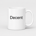 Decent Mug in white