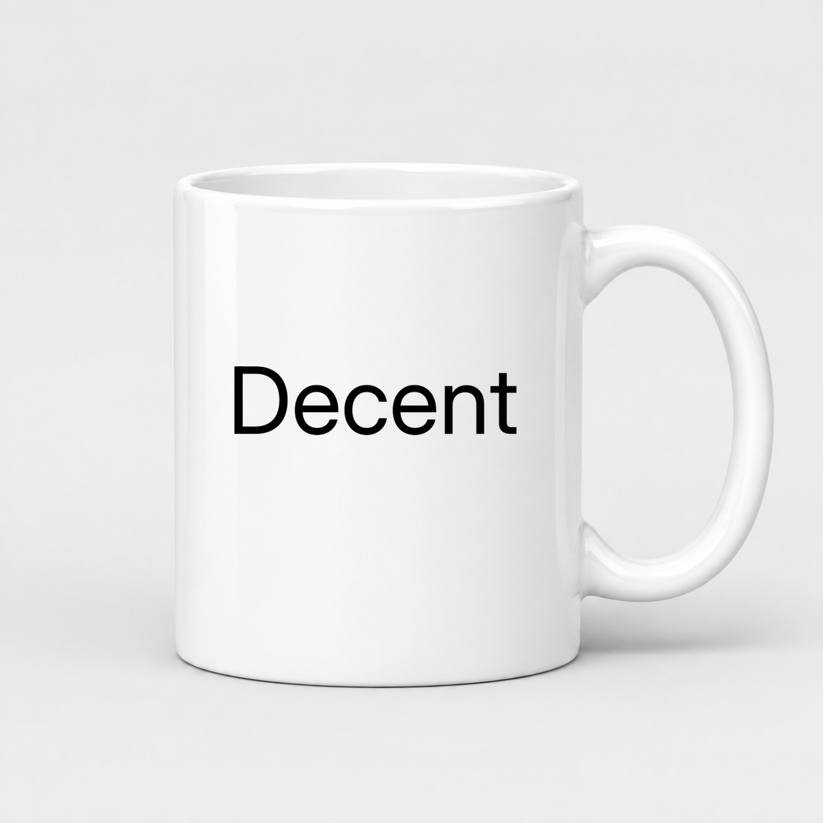 Decent Mug in white