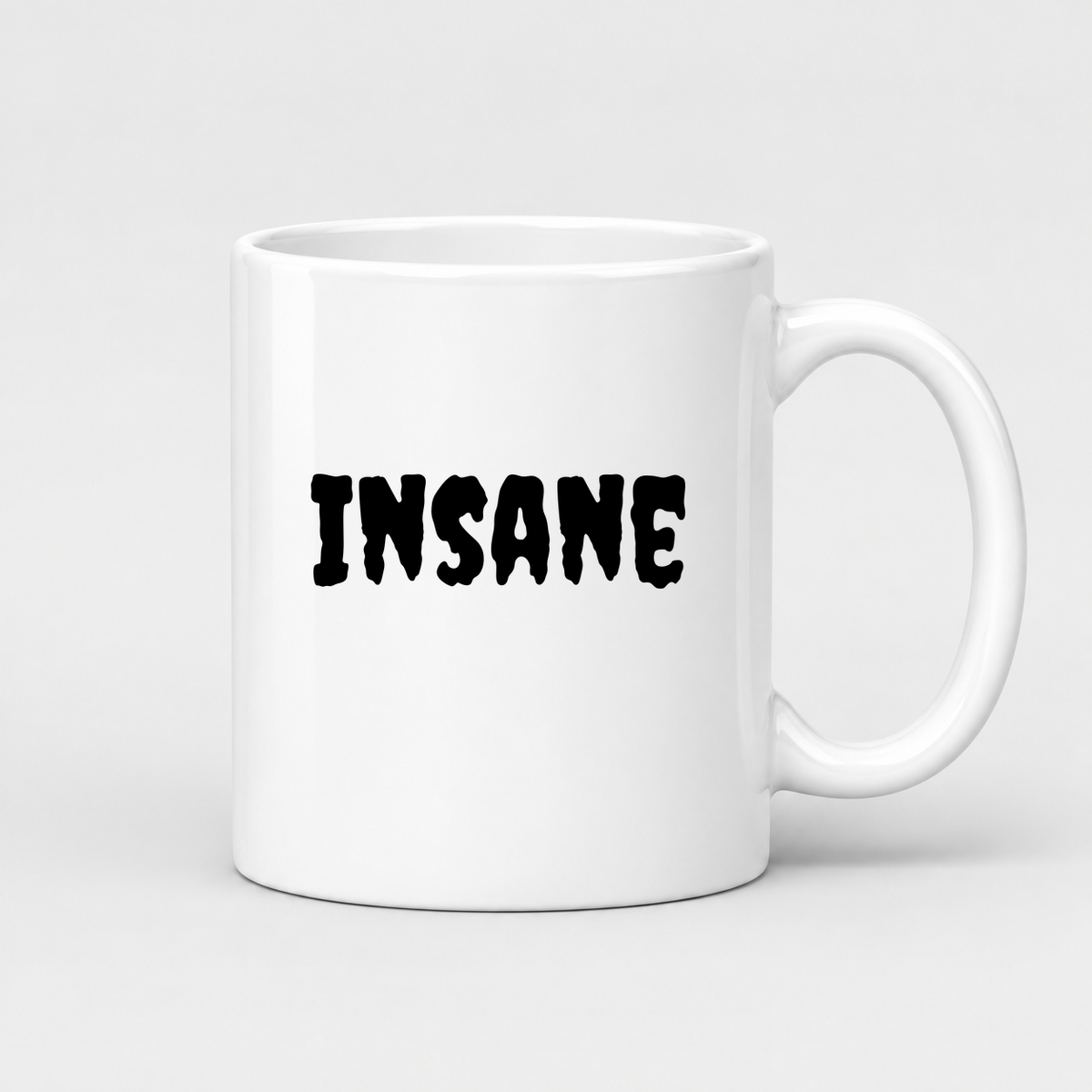 Insane Mug in white