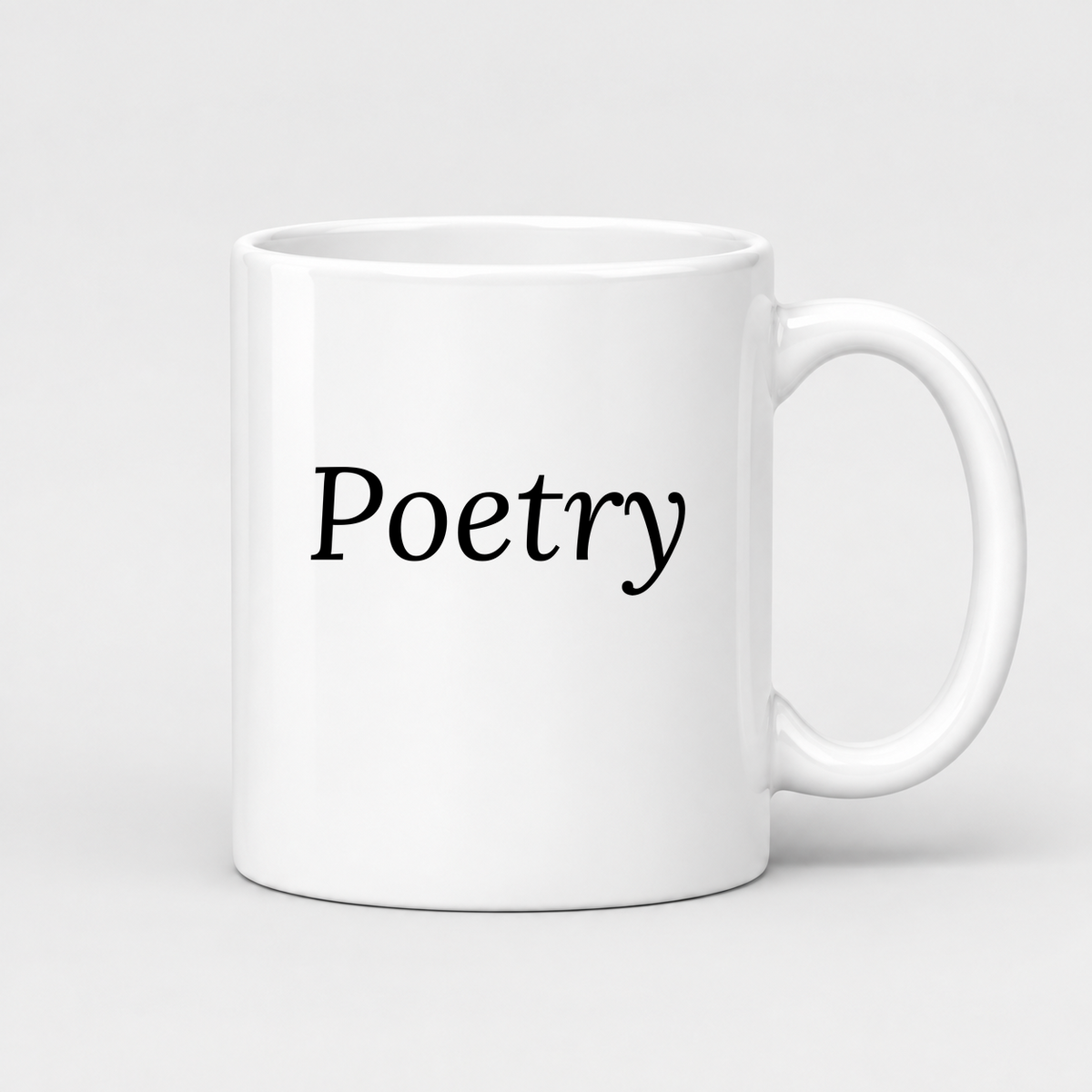 Poetry Mug in white