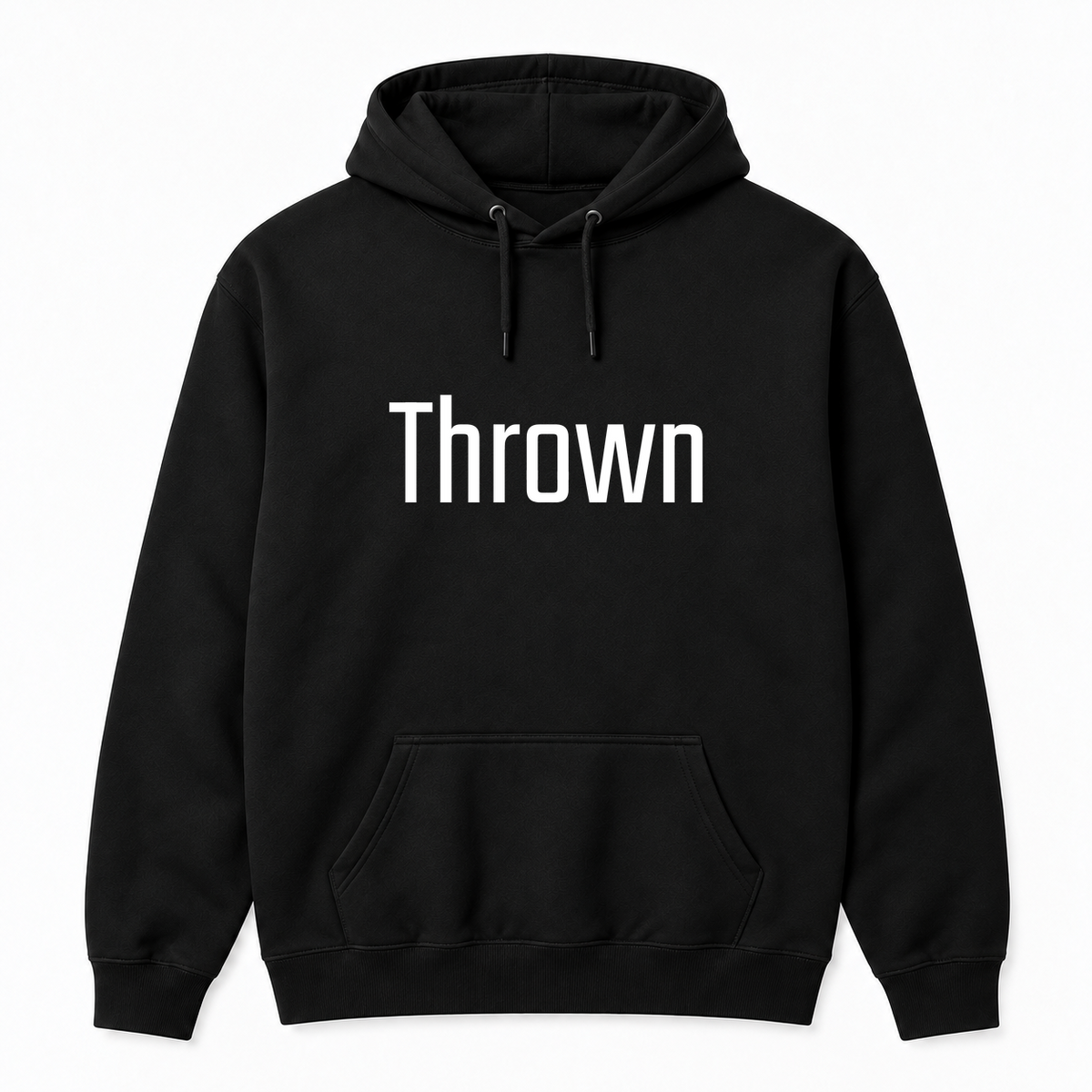 Thrown Hoodie in black