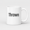 Thrown Mug in white